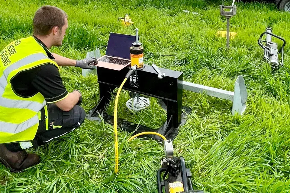 solar ground survey and testing